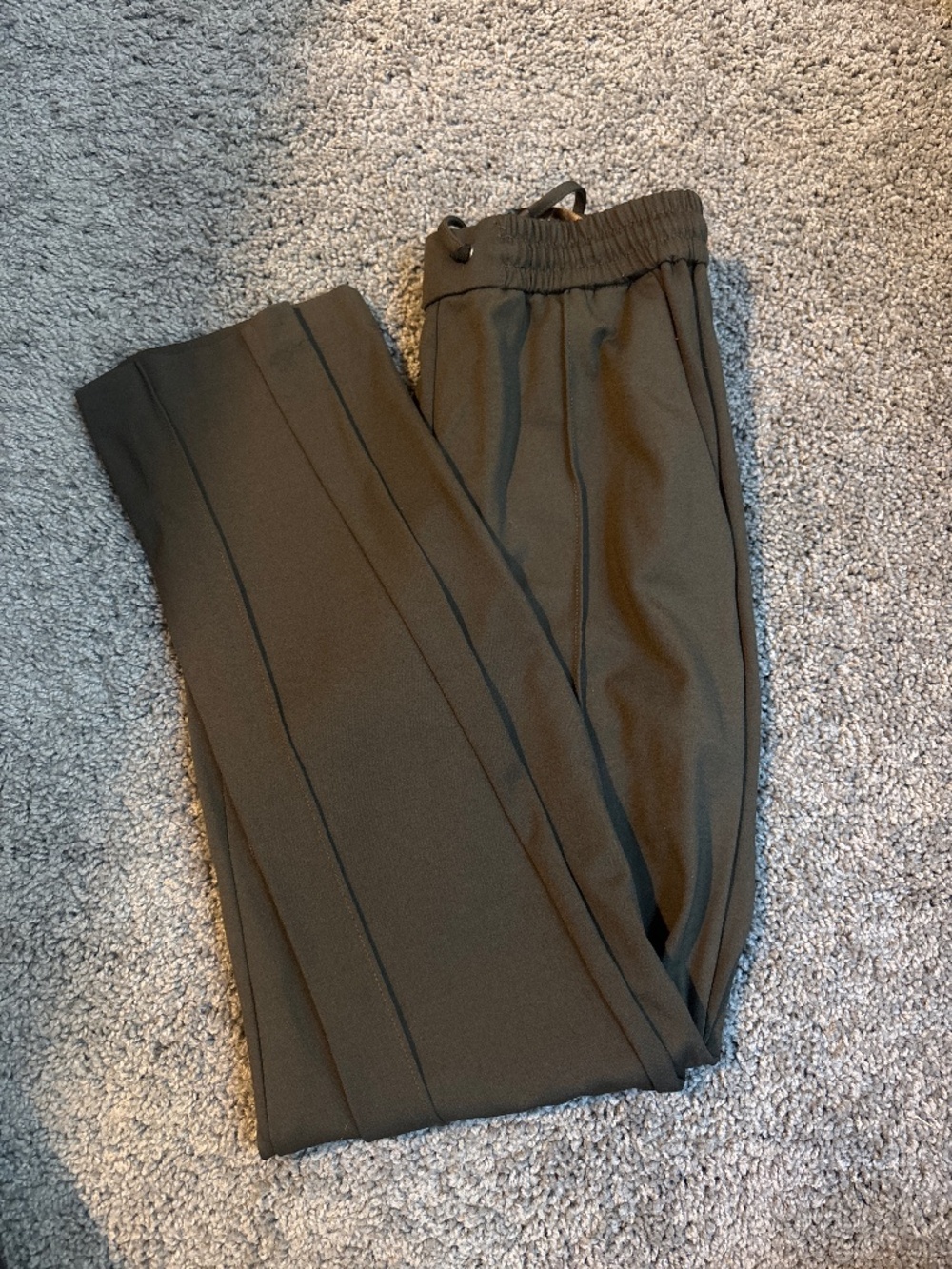 Dark green dress slacks